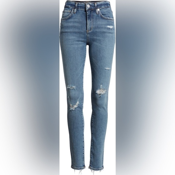 Agolde Sophie Distressed Skinny High Rise Jeans size 24 - Picture 5 of 11